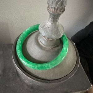 Solid Jade Bangle Bracelet